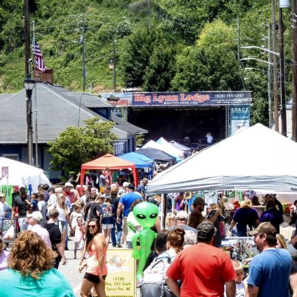 Spruce Pine Alien Festival Blue Ridge Country